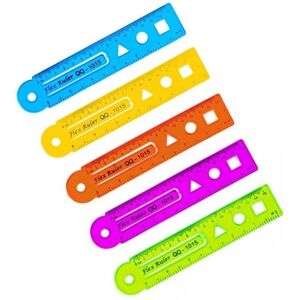 Eurowagens 4 Pièces Multifonctionnel Règle 15/20/30cm Droit Règle Flexible Règle Pour École - Publicité Eurowagens 4 Pièces Multifonctionnel Règle 15/20/30cm Droit Règle Flexible Règle Pour École - Publicité