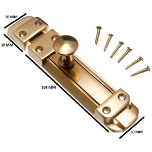 Onestopdiy Verrou Coulissant en Laiton 150mm - Serrure de Porte - Publicité Onestopdiy Verrou Coulissant en Laiton 150mm - Serrure de Porte - Publicité