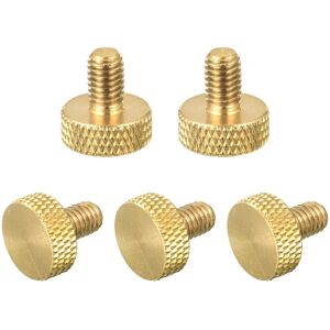 Uxcell 5pcs Laiton Bouton Moleté Vis, M5x8mm Plat Poignée Boulon Boutons Attaches - Publicité Uxcell 5pcs Laiton Bouton Moleté Vis, M5x8mm Plat Poignée Boulon Boutons Attaches - Publicité