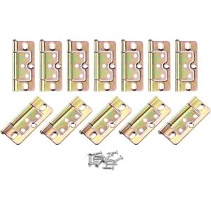 Uxcell 12pcs Charnières De Porte 3x1.4 Pouces Sans Mortaise Pour Zinc, Anti-Bruit - Publicité Uxcell 12pcs Charnières De Porte 3x1.4 Pouces Sans Mortaise Pour Zinc, Anti-Bruit - Publicité