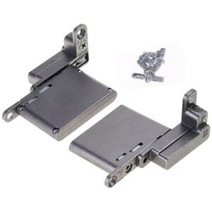 Eurowagens 2pcs Aluminium Cadre Verre Porte Charnières Hydraulique Coussin Supérieur Et Bas - Publicité Eurowagens 2pcs Aluminium Cadre Verre Porte Charnières Hydraulique Coussin Supérieur Et Bas - Publicité