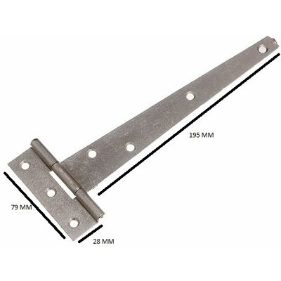 Onestopdiy Porte De Hangar Raccord En T Charnière 20.3cm 200mm Acier Bzp + Vis Qté 20 - Publicité Onestopdiy Porte De Hangar Raccord En T Charnière 20.3cm 200mm Acier Bzp + Vis Qté 20 - Publicité