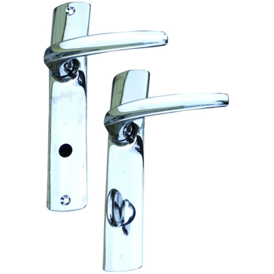 Assa Abloy Lot 2 Poignées Ens Riv-Angers Cond Client Chrome N° 57312 - Publicité Assa Abloy Lot 2 Poignées Ens Riv-Angers Cond Client Chrome N° 57312 - Publicité