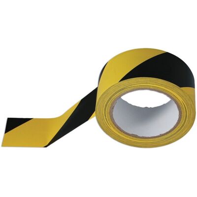 Connect Ruban Barrière Adhésif Noir Et Jaune 50mm X 33m 1pc 35366 - Publicité Connect Ruban Barrière Adhésif Noir Et Jaune 50mm X 33m 1pc 35366 - Publicité