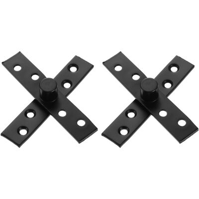 Uxcell Pivot Pour 2 Charnières Rotatives 360°, 95 X 18,5mm, Noir - Publicité Uxcell Pivot Pour 2 Charnières Rotatives 360°, 95 X 18,5mm, Noir - Publicité