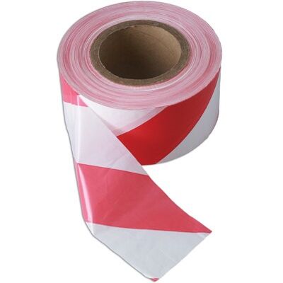 Connect Ruban Barrière Rouge Et Blanc 75mm X 500m Non Adhésif 1pc 35365 - Publicité Connect Ruban Barrière Rouge Et Blanc 75mm X 500m Non Adhésif 1pc 35365 - Publicité