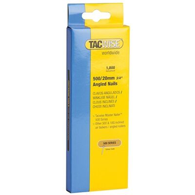 Clous Galvanisés Angulés Tacwise TAC0479 18 G 20mm - Clous - Publicité Clous Galvanisés Angulés Tacwise TAC0479 18 G 20mm - Clous - Publicité
