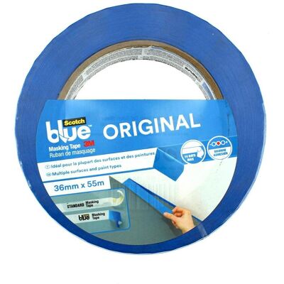 Ruban de Masquage Scotch Blue 36mm x 55m - Ruban de peintre - Publicité Ruban de Masquage Scotch Blue 36mm x 55m - Ruban de peintre - Publicité