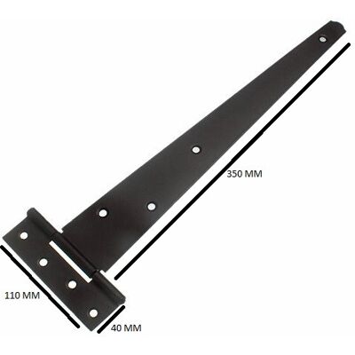 Onestopdiy Porte De Hangar Raccord En T Charnière 35.6cm 350mm Noir + Vis Quantité 6 Paires - Publicité Onestopdiy Porte De Hangar Raccord En T Charnière 35.6cm 350mm Noir + Vis Quantité 6 Paires - Publicité