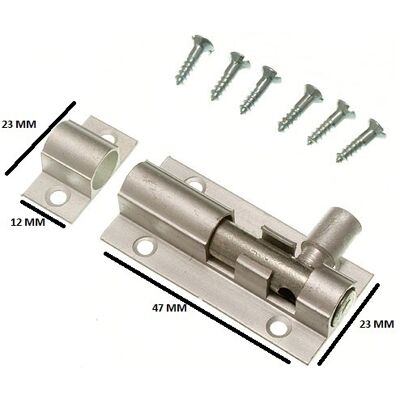 Onestopdiy Verrou De Porte À Barre Latéral 50mm 5.1cm Aluminium Avec Vis Paquet De 10 - Publicité Onestopdiy Verrou De Porte À Barre Latéral 50mm 5.1cm Aluminium Avec Vis Paquet De 10 - Publicité