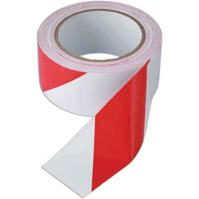 Connect Ruban Barrière Rouge Et Blanc Adhésif 50mm X 33m 1pc 35367 - Publicité Connect Ruban Barrière Rouge Et Blanc Adhésif 50mm X 33m 1pc 35367 - Publicité