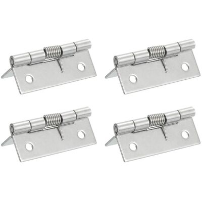 Uxcell 4 Charnières À Fermeture Automatique 2\" En Acier Inoxydable 304 Pour Intérieur - Publicité Uxcell 4 Charnières À Fermeture Automatique 2\" En Acier Inoxydable 304 Pour Intérieur - Publicité