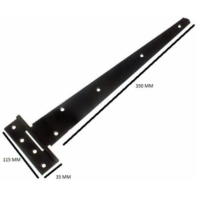 Onestopdiy Porte De Hangar Raccord En T Charnière 40.6cm 400mm Noir + Vis Quantité 20 - Publicité Onestopdiy Porte De Hangar Raccord En T Charnière 40.6cm 400mm Noir + Vis Quantité 20 - Publicité