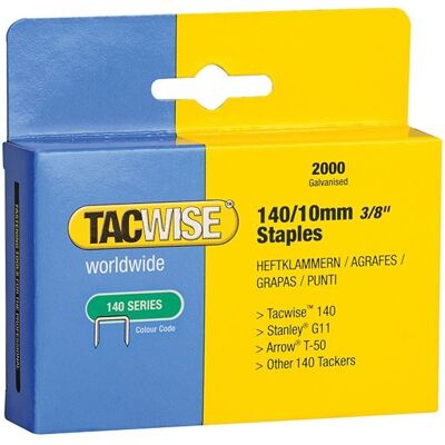Agrafes Robustes Tacwise T50 G - 10mm - Pack de 2000 - Publicité Agrafes Robustes Tacwise T50 G - 10mm - Pack de 2000 - Publicité