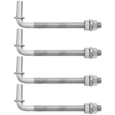 Uxcell 4 Charnières Pour J-Bolt 8\" Acier Galvanisé Goupille 5/8\" Pour Fermes - Publicité Uxcell 4 Charnières Pour J-Bolt 8\" Acier Galvanisé Goupille 5/8\" Pour Fermes - Publicité