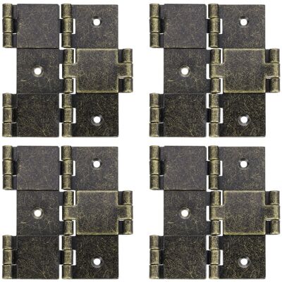 Uxcell 4pcs Charnières Doubles Pliantes Écran 2.99\" Bronze Double Battement - Publicité Uxcell 4pcs Charnières Doubles Pliantes Écran 2.99\" Bronze Double Battement - Publicité