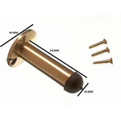 Onestopdiy Butée De Porte Type Pilier 63mm 2 1/2 Pouce Laiton Poli Solide Avec Vis - Publicité Onestopdiy Butée De Porte Type Pilier 63mm 2 1/2 Pouce Laiton Poli Solide Avec Vis - Publicité