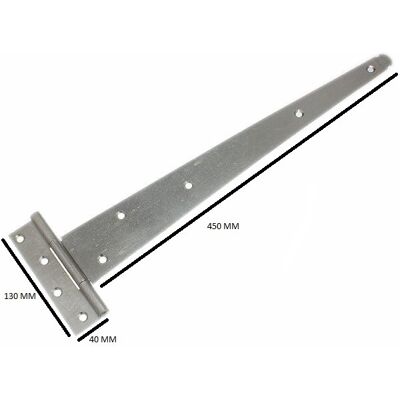 Onestopdiy Porte De Hangar Raccord En T Charnière 45.7cm 450mm Acier Bzp + Vis Qté 1 Paire - Publicité Onestopdiy Porte De Hangar Raccord En T Charnière 45.7cm 450mm Acier Bzp + Vis Qté 1 Paire - Publicité