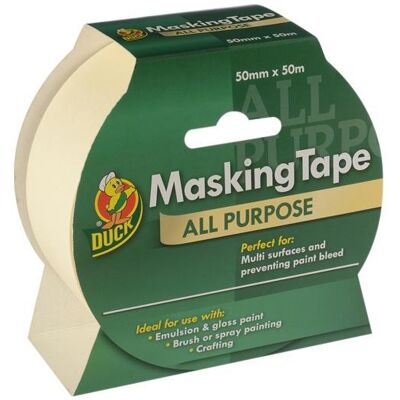 Duck Tape Modèle Ruban de Masquage - 50mm x 50m - Publicité Duck Tape Modèle Ruban de Masquage - 50mm x 50m - Publicité