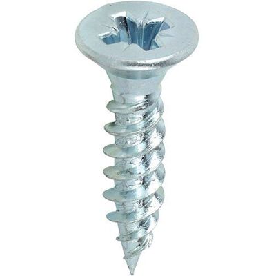 TIMCO - Twin-Threaded Countersunk - Argent - 12 x 1 - Publicité TIMCO - Twin-Threaded Countersunk - Argent - 12 x 1 - Publicité