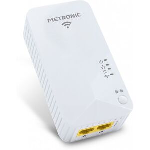 Metronic Prise Cpl Wi-Fi 600 Mb/s - Blanc - Publicité Metronic Prise Cpl Wi-Fi 600 Mb/s - Blanc - Publicité