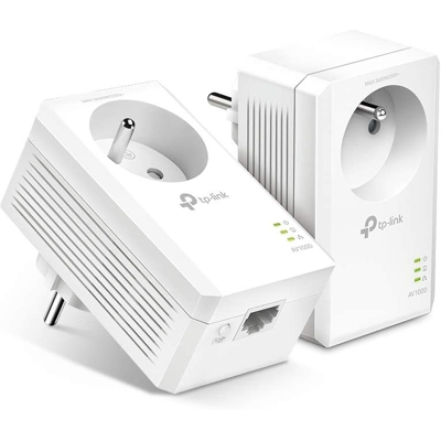Tp-Link Cpl 1000mbps Prise Cpl Fibre Avec 1 Port Gigabit Prise Intégré Kit De 2 - Publicité Tp-Link Cpl 1000mbps Prise Cpl Fibre Avec 1 Port Gigabit Prise Intégré Kit De 2 - Publicité