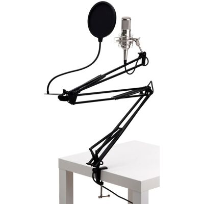 Pronomic Kit Microphone Studio Condensateur Cardioide Xlr Chant Voix Support Bras Filtre - Publicité Pronomic Kit Microphone Studio Condensateur Cardioide Xlr Chant Voix Support Bras Filtre - Publicité
