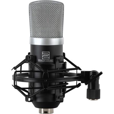 Pronomic Microphone A Condensateur Kit Studio Grand Membrane Enregstrement Xlr Noir - Publicité Pronomic Microphone A Condensateur Kit Studio Grand Membrane Enregstrement Xlr Noir - Publicité
