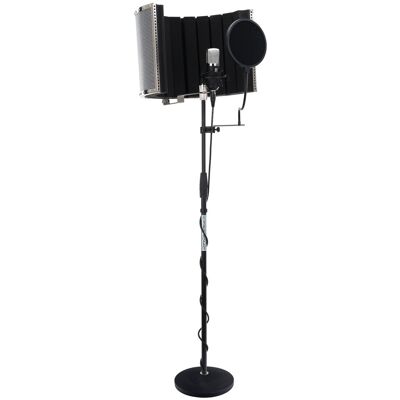 Pronomic Microphone Condensateur Professionnel Studio Filtre Anti-Pop Support Cable Set - Publicité Pronomic Microphone Condensateur Professionnel Studio Filtre Anti-Pop Support Cable Set - Publicité