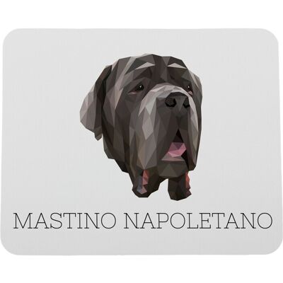 ART Tapis De Souris Géométrique Représentant Un Dogue Napolitain, Avec Photo Et Insc - Publicité ART Tapis De Souris Géométrique Représentant Un Dogue Napolitain, Avec Photo Et Insc - Publicité