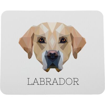 Tapis De Souris Géométrique Labrador Retriever Avec Photo Et Inscription Art-Dog - Publicité Tapis De Souris Géométrique Labrador Retriever Avec Photo Et Inscription Art-Dog - Publicité