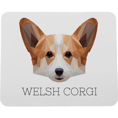 Tapis De Souris Géométrique Pembroke Welsh Corgi Avec Photo Et Inscription Art-D - Publicité Tapis De Souris Géométrique Pembroke Welsh Corgi Avec Photo Et Inscription Art-D - Publicité