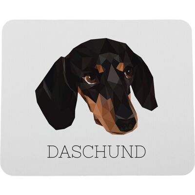 Tapis De Souris Géométrique Avec Photo Et Inscription « Art-Dog », Représentant - Publicité Tapis De Souris Géométrique Avec Photo Et Inscription « Art-Dog », Représentant - Publicité