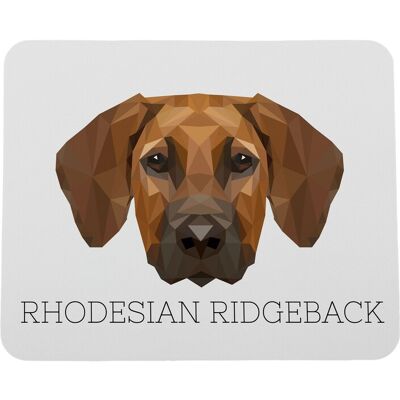 ART Rhodesian Ridgeback, Chien-Lion Africain - Tapis De Souris Géométrique Avec Phot - Publicité ART Rhodesian Ridgeback, Chien-Lion Africain - Tapis De Souris Géométrique Avec Phot - Publicité