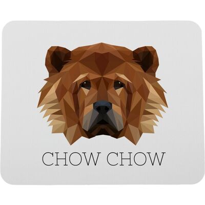 Tapis De Souris Géométrique Chow Chow Avec Photo Et Inscription Art-Dog - Publicité Tapis De Souris Géométrique Chow Chow Avec Photo Et Inscription Art-Dog - Publicité