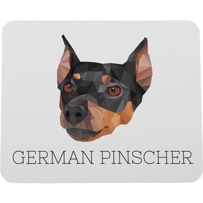 ART Pinscher Allemand, Pinscher Allemand - Tapis De Souris Géométrique Avec Photo Et - Publicité ART Pinscher Allemand, Pinscher Allemand - Tapis De Souris Géométrique Avec Photo Et - Publicité