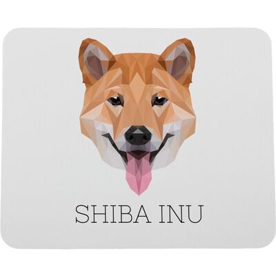 Tapis De Souris Géométrique Shiba Inu Avec Photo Et Inscription Art-Dog - Publicité Tapis De Souris Géométrique Shiba Inu Avec Photo Et Inscription Art-Dog - Publicité