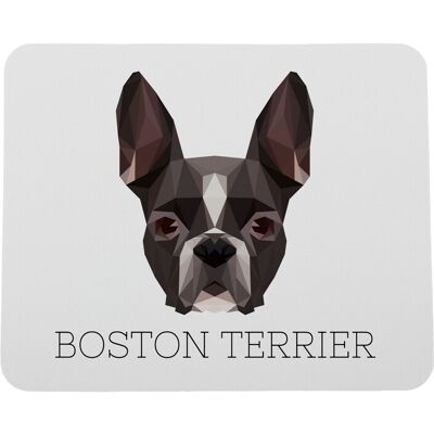 ART Tapis De Souris Géométrique Boston Terrier, Boston Bull Terrier - Avec Photo Et - Publicité ART Tapis De Souris Géométrique Boston Terrier, Boston Bull Terrier - Avec Photo Et - Publicité