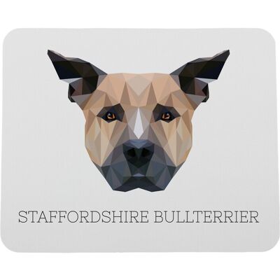 ART Tapis De Souris Géométrique Staffordshire Bull Terrier, Staffik, Staffi Avec Pho - Publicité ART Tapis De Souris Géométrique Staffordshire Bull Terrier, Staffik, Staffi Avec Pho - Publicité