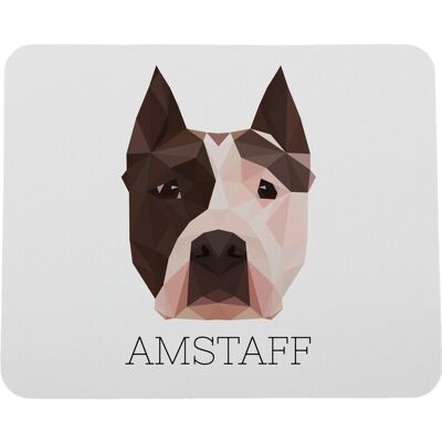 ART American Staffordshire Terrier, Amstaff, Amstaf - Tapis De Souris Géométrique Av - Publicité ART American Staffordshire Terrier, Amstaff, Amstaf - Tapis De Souris Géométrique Av - Publicité
