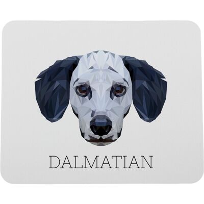 ART Dalmatien, Braque Dalmatien - Tapis De Souris Géométrique Avec Photo Et Inscript - Publicité ART Dalmatien, Braque Dalmatien - Tapis De Souris Géométrique Avec Photo Et Inscript - Publicité
