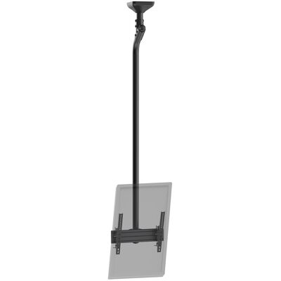 Kimex Support Tv Plafond Inclinable 1 Écran Portrait 43''- 75'' Hauteur 225cm Noir - Publicité Kimex Support Tv Plafond Inclinable 1 Écran Portrait 43''- 75'' Hauteur 225cm Noir - Publicité