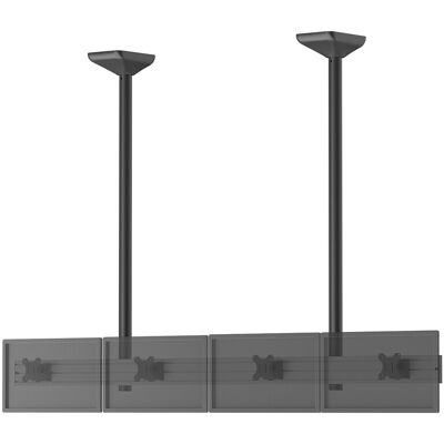 Kimex Support Tv Plafond Menu Board 4 Écrans 32'' - Hauteur 150 Cm - Publicité Kimex Support Tv Plafond Menu Board 4 Écrans 32'' - Hauteur 150 Cm - Publicité