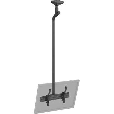Kimex Support Tv Plafond Inclinable 1 Écran 43''- 75'' Hauteur 225cm Noir - Publicité Kimex Support Tv Plafond Inclinable 1 Écran 43''- 75'' Hauteur 225cm Noir - Publicité