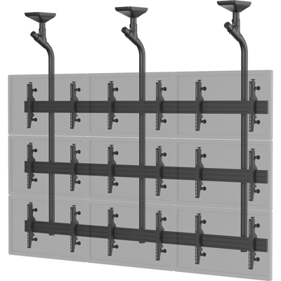 Kimex Support Tv Plafond Mur D'Images 9 Écrans 45''-50'' Noir - Publicité Kimex Support Tv Plafond Mur D'Images 9 Écrans 45''-50'' Noir - Publicité