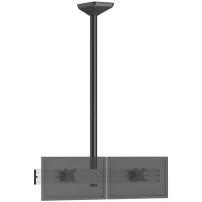 Kimex Support Tv Plafond Menu Board 2 Écrans 32'' - Hauteur 150 Cm - Publicité Kimex Support Tv Plafond Menu Board 2 Écrans 32'' - Hauteur 150 Cm - Publicité