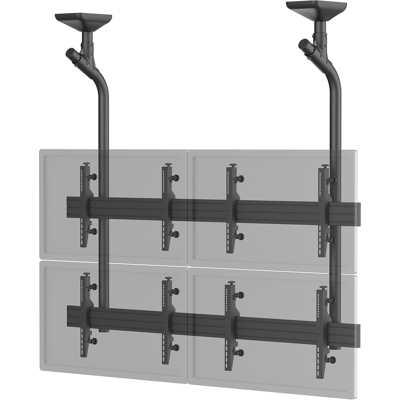 Kimex Support Tv Plafond Mur D'Images 4 Écrans 45''- 55'' Noir - Publicité Kimex Support Tv Plafond Mur D'Images 4 Écrans 45''- 55'' Noir - Publicité