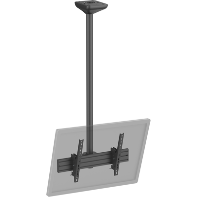 Kimex Support Tv Plafond Inclinable 1 Écran 43''- 75'' Hauteur 150cm Noir - Publicité Kimex Support Tv Plafond Inclinable 1 Écran 43''- 75'' Hauteur 150cm Noir - Publicité