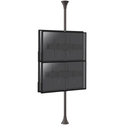 Kimex Support Sol-Plafond Pour 4 Écrans Tv Back To Back 32'' - 75'' - Hauteur Max 240 - Publicité Kimex Support Sol-Plafond Pour 4 Écrans Tv Back To Back 32'' - 75'' - Hauteur Max 240 - Publicité