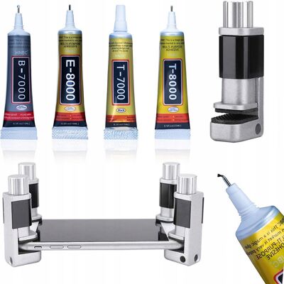 Sans Marque Étau Pour Écran Lcd Rosfix + 4 Tubes De Colle Universelle Rosfix T-8000 15 Ml + - Publicité Sans Marque Étau Pour Écran Lcd Rosfix + 4 Tubes De Colle Universelle Rosfix T-8000 15 Ml + - Publicité